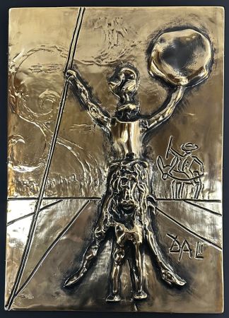 Múltiple Dali - Don Quixote Gold Bas Relief