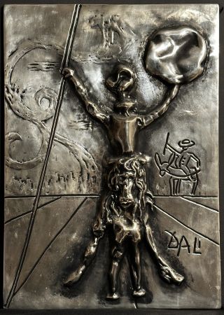 Múltiple Dali - Don Quixote Silver Bas Relief