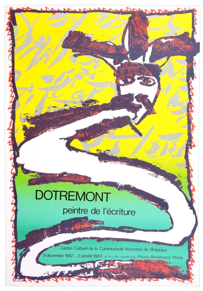 Litografía Alechinsky - Dotremont peintre de l'écriture