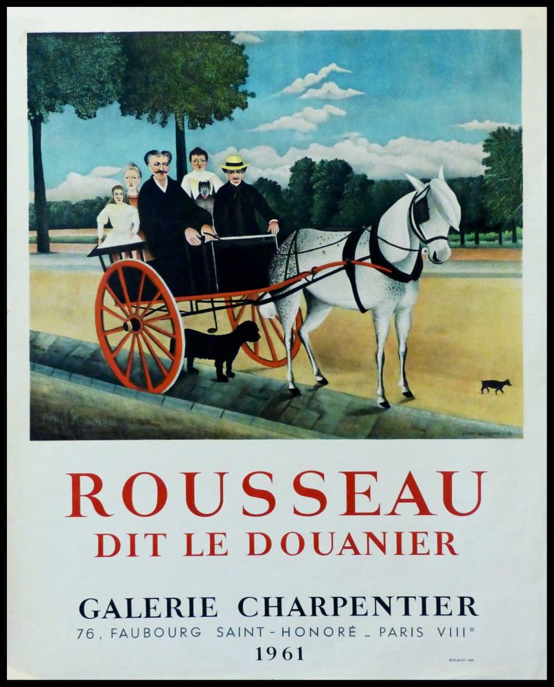Cartel Rousseau - DOUANIER ROUSSEAU GALERIE CHARPENTIER ROUSSEAU DIT LE DOUANIER 