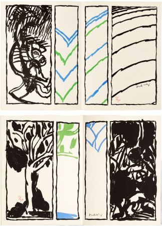 Libro Ilustrado Alechinsky - E.-M. Cioran : ‎VACILLATIONS‎. Avec 32 lithographies originales. 1 des 30 AVEC SUITE AQUARELLÉE SIGNÉE (1979)