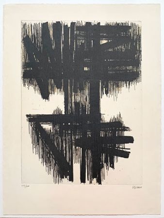 Aguafuerte Soulages - Eau-Forte VI