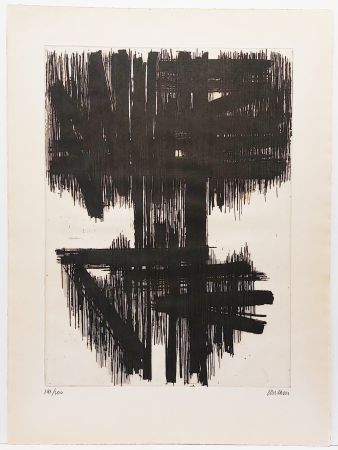 Aguafuerte Soulages - Eau-forte VI 