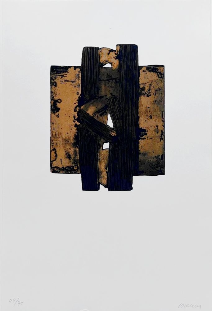 Aguafuerte Soulages - Eau-forte XXVIII 