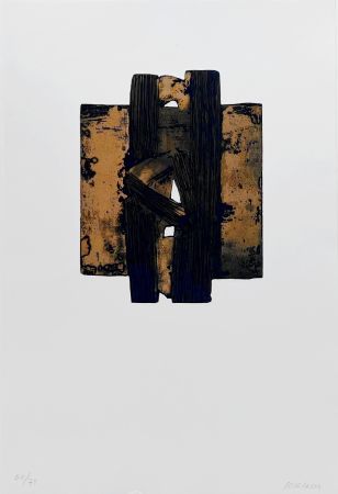 Aguafuerte Soulages - Eau-forte XXVIII 
