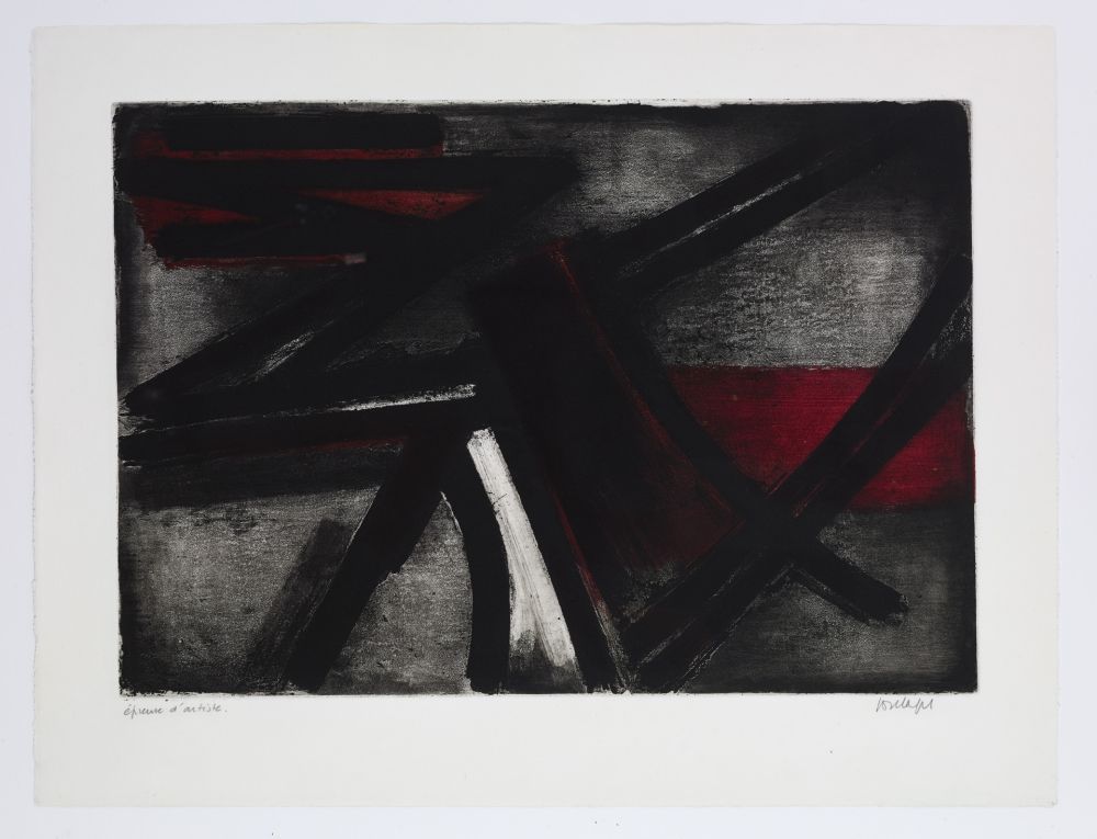 Aguafuerte Soulages - Eau Forte 2