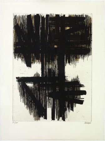 Aguafuerte Soulages - Eau Forte VI