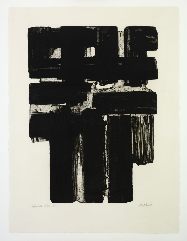 Aguafuerte Soulages - Eau Forte X b