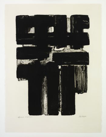 Aguafuerte Soulages - Eau Forte X b