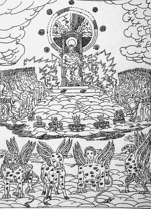 Litografía De Chirico - ...Ed ecco un trono stava nel cielo...