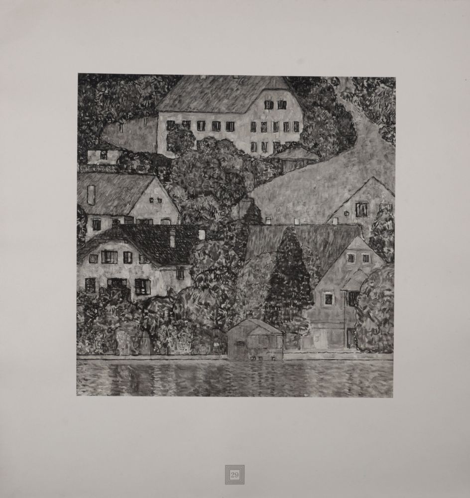 Litografía Klimt (After) - Eine Nachlese Folio, Am Attersee