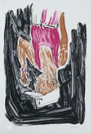 Litografía Baselitz - Einer malt mein Porträt (Someone paints my portrait)