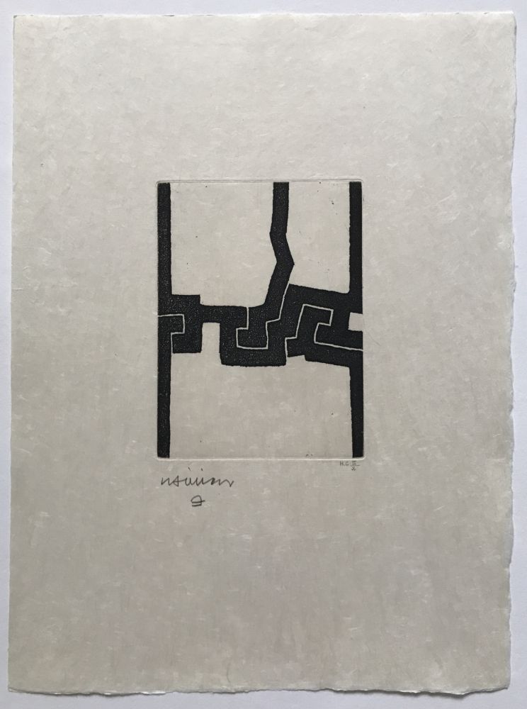 Grabado Chillida - Eintsu (Paroles Peintes V)