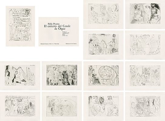 Libro Ilustrado Picasso - El entierro del Conde de Orgaz