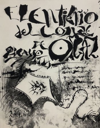 Aguafuerte Picasso - El entierro del Conde Orgaz