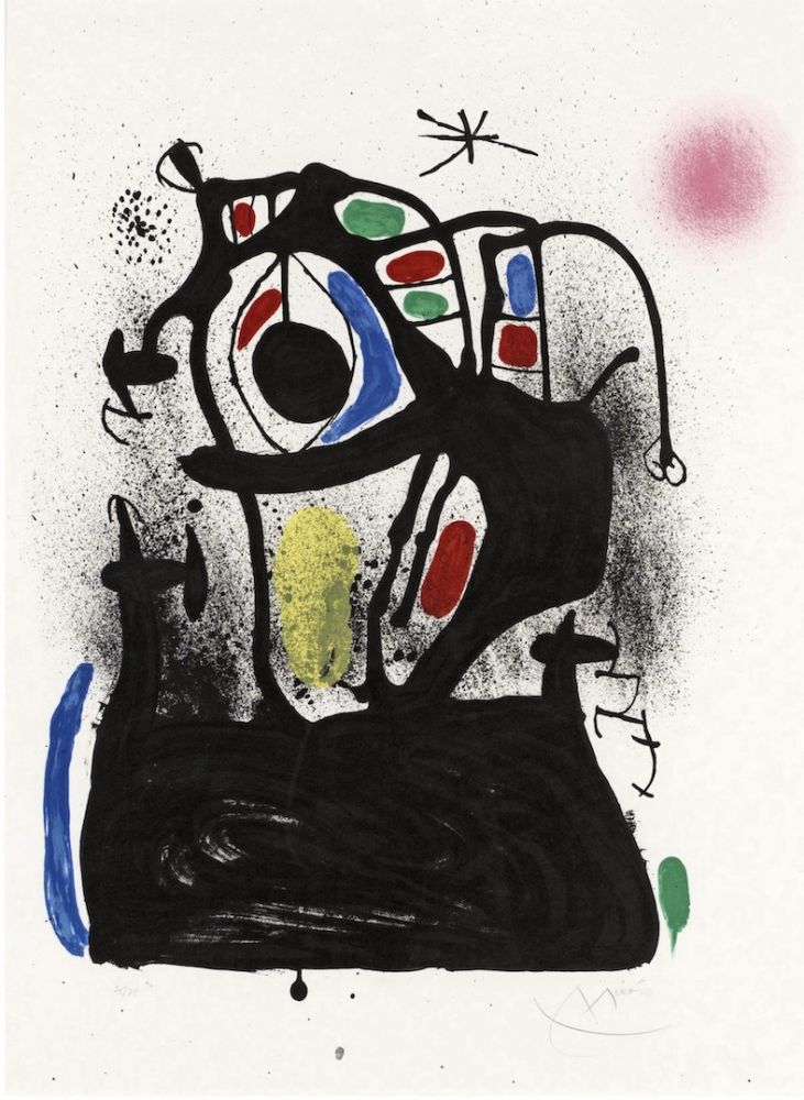 Litografía Miró - El hipnotizador 