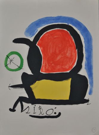Litografía Miró - El tapiz de Tarragona