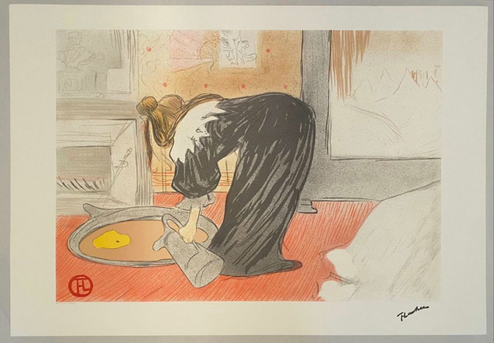 Litografía Toulouse-Lautrec - Elles, femme au tub