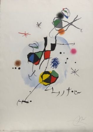 Aguafuerte Miró - Els castellers