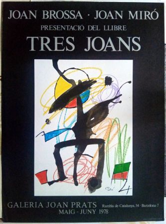 Cartel Miró - Els tres Joans  - Prats - 1978