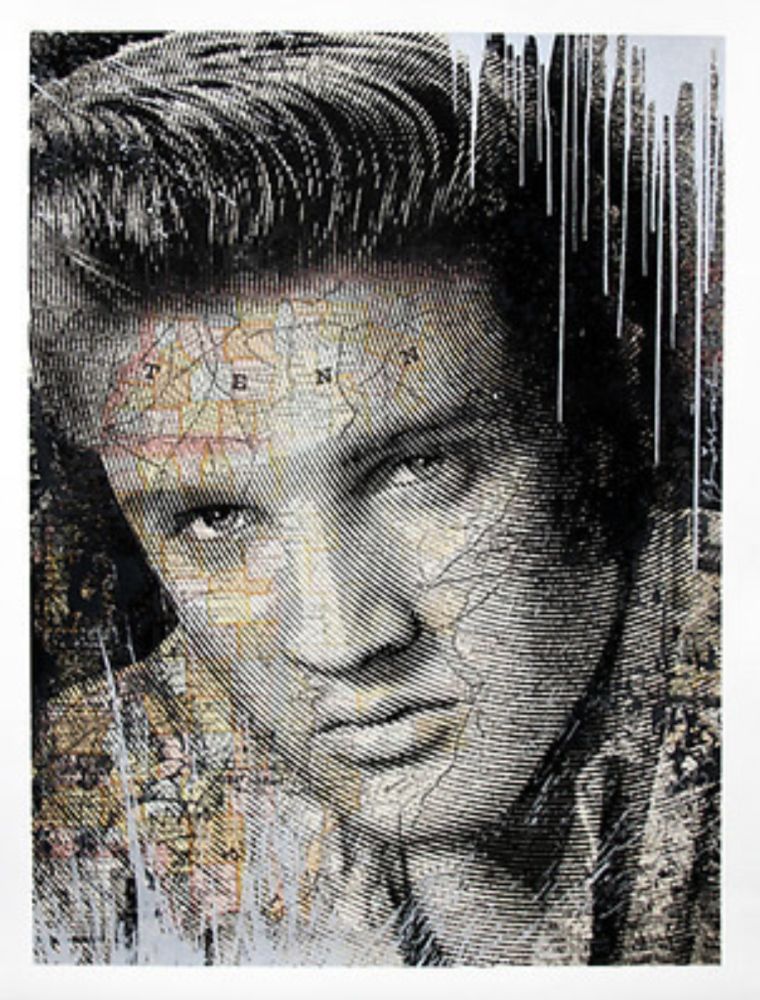 Serigrafía Mr. Brainwash - Elvis – King of Rock Silver