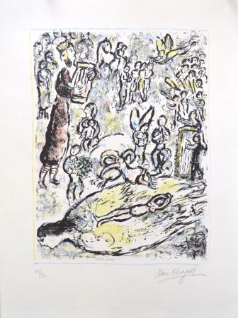 Litografía Chagall - Enchanted Flute - M665