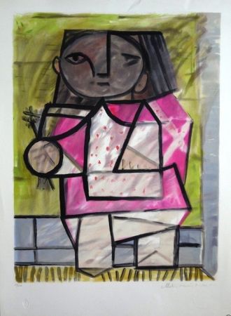 Litografía Picasso - Enfant en Pied