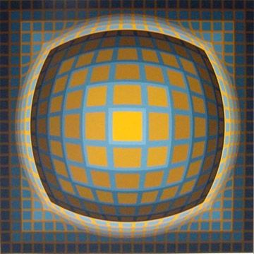 Serigrafía Vasarely - Enigma 3