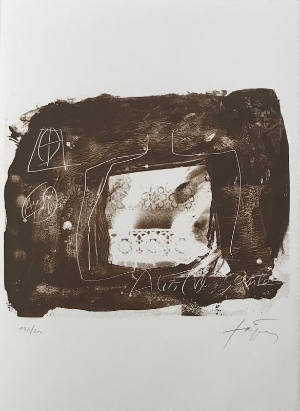 Litografía Tàpies - Erker-Treffen 3 
