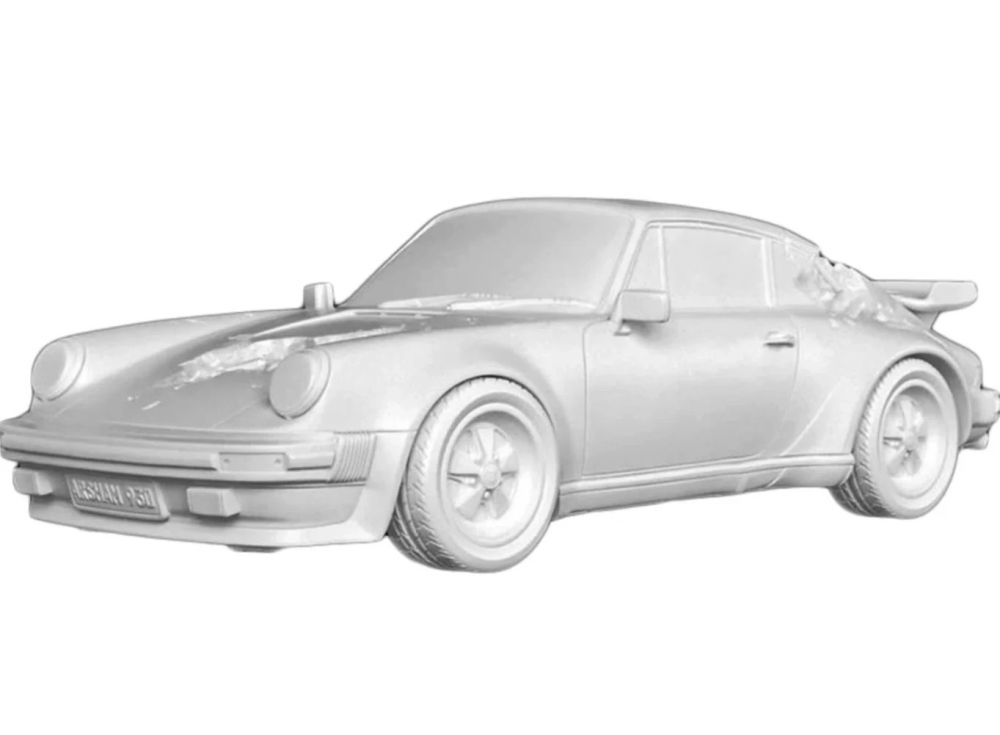 Múltiple Arsham - Eroded 911 Turbo Figure (white)