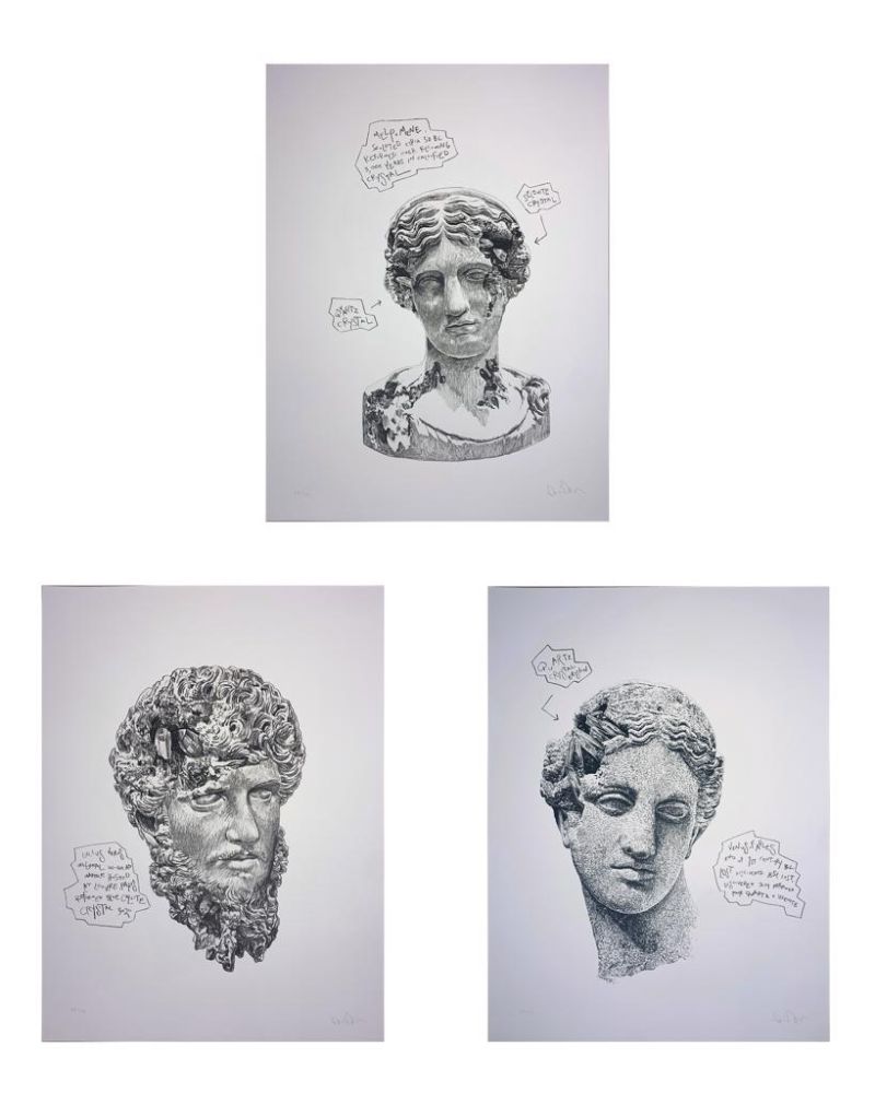 Serigrafía Arsham - Eroded Classical Prints 