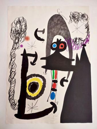 Aguafuerte Y Aguatinta Miró - Escalade ver la lune