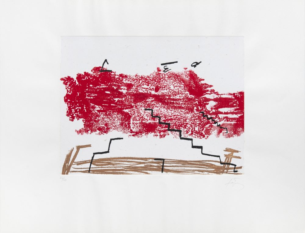 Grabado Tàpies - Escalier 