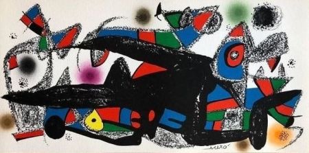 Litografía Miró - Escultor : Dinamarca