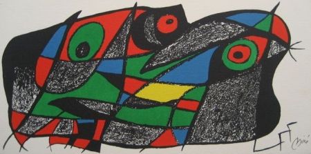 Litografía Miró - Escultor : Suecia