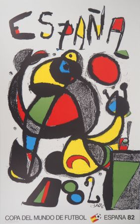 Litografía Miró - Espana, personnage surréaliste