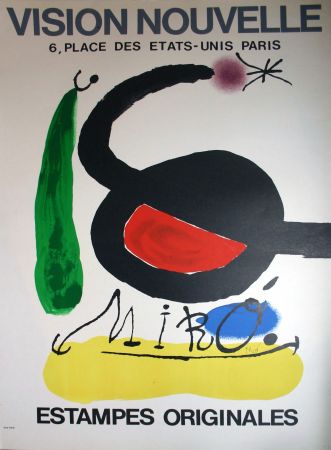 Litografía Miró - '' Estampes Originales '' Vision Nouvelle