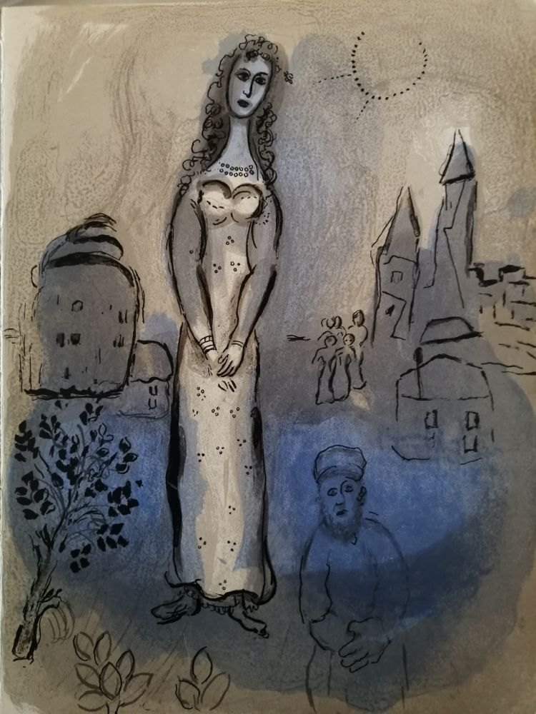 Litografía Chagall - Esther