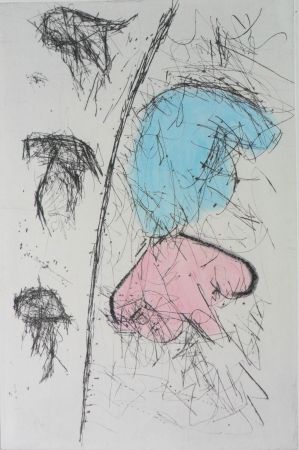 Grabado Balle - Etching with watercolour