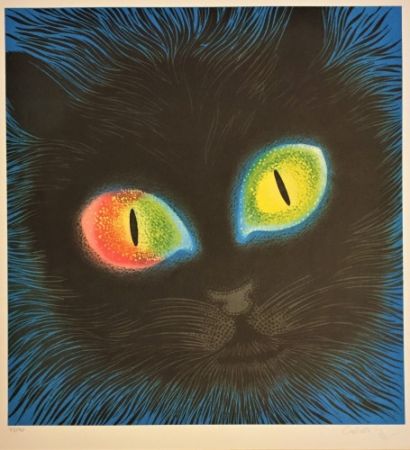 Litografía Vasarely - Etude de Lumiére