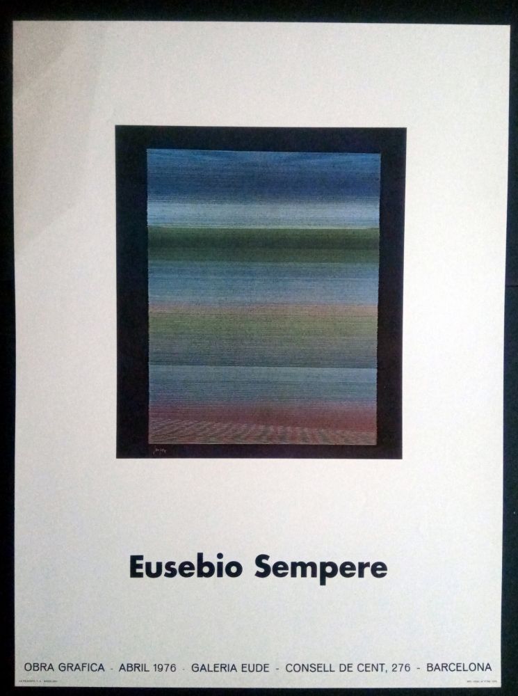 Cartel Sempere - EUSEBIO SEMPERE GALERIA EUDE 1976