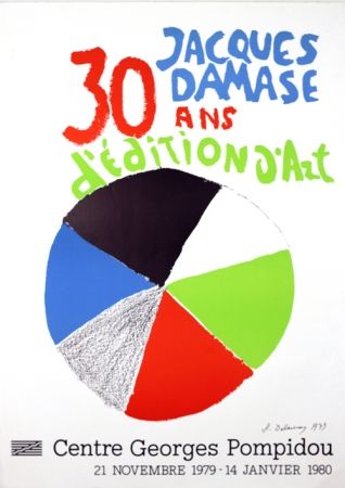 Litografía Delaunay - Expo J Damasse 30 Ans d'Edition d'Art