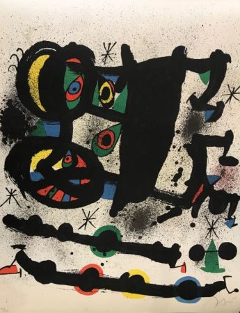 Litografía Miró - Exposicion Homenaje a Josef Lluis Sert 