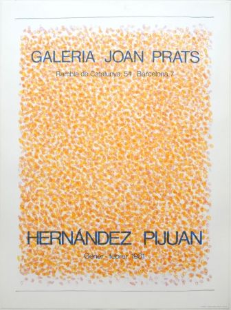 Litografía Hernandez Pijuan - Exposición Galería Joan Prats