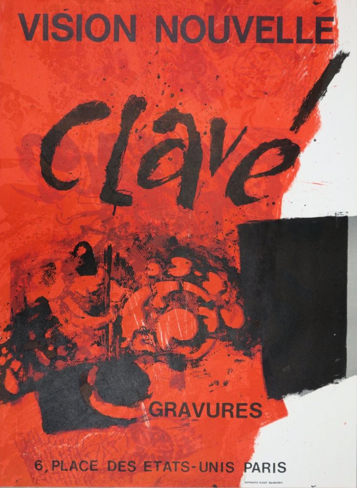 Litografía Clavé - Exposition 1972 (gravures)