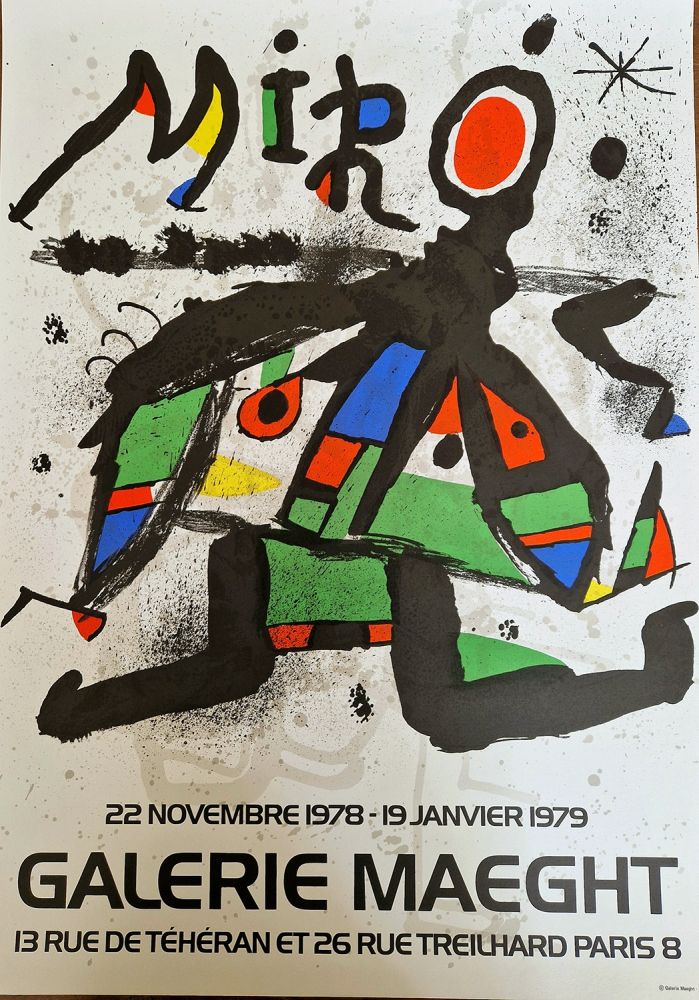 Cartel Miró - Exposition a la Galerie Maeght 1978