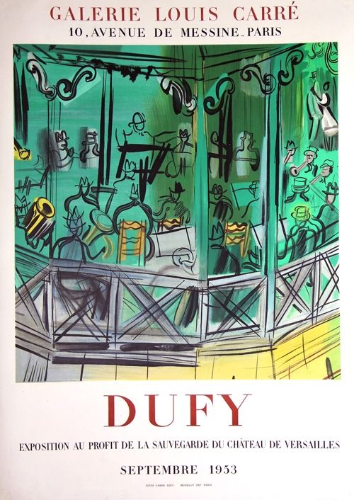 Litografía Dufy - Exposition au Profit de la Sauvegarde du Chateau de Versailles