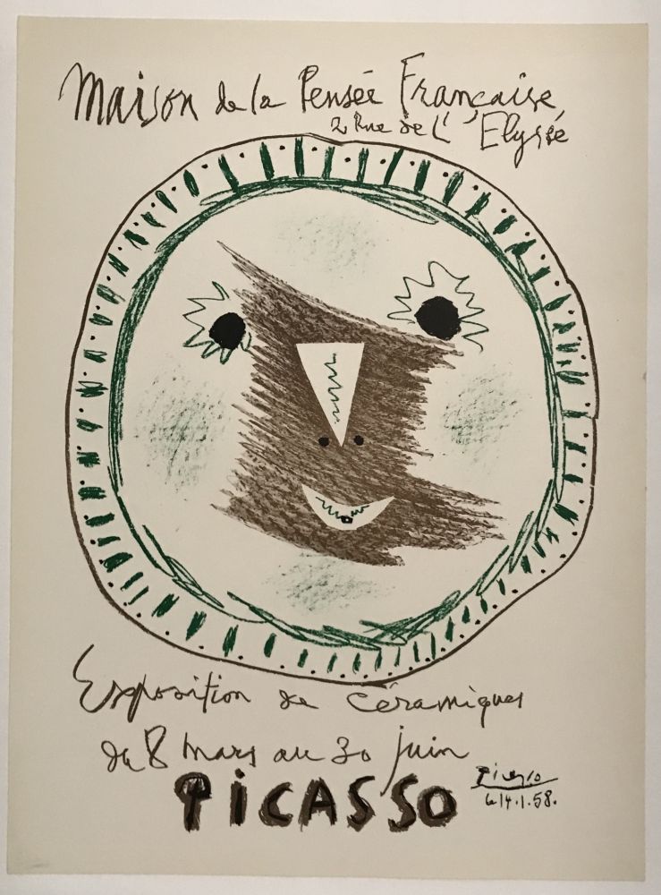 Litografía Picasso - Exposition de Céramiques