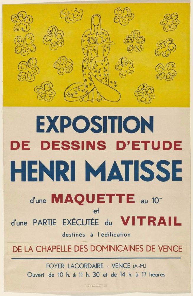 Litografía Matisse (After) - Exposition De Dessin's D'Etude 