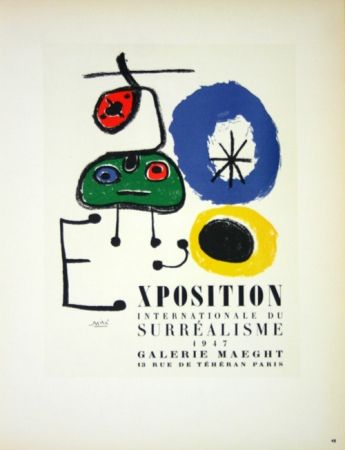Sin Técnico Miró - Exposition du Surréalisme  Galerie Maeght 1947